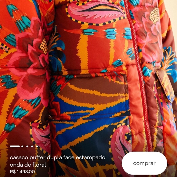 ✨ Farm Rio Reversible Puff Jacket ✨ - Picture 2 of 7